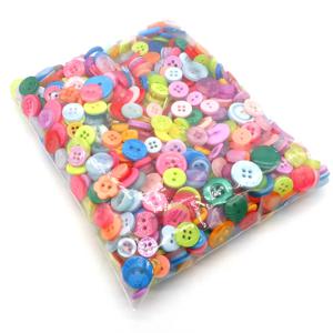 100PCS 다채로운 혼합 수지 단추 Rotundity 가정용 수제 DIY 바느질 용품 의류 액세서리 재료 가방 TMZ