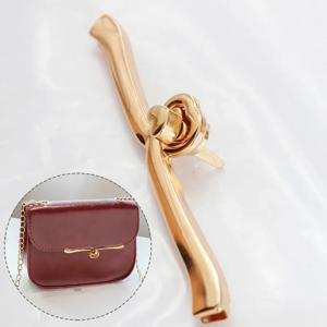 금속 로터리 잠금 가방 하드웨어 하트 모양 DIY 짠 가방 액세서리 트위스트 잠금 회전 잠금 골드 컬러 가방 걸쇠 새로운