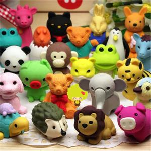 30/Pcs 크리 에이 티브 귀여운 동물 지우개 개별 패키지 분리형 지우개 학생 상 문구 도매