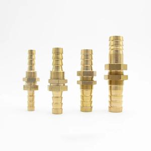 4mm 6mm 8mm 10mm 12mm 14mm 16mm 19mm 25mm 호스 바브 벌크헤드 황동 가시 튜브 파이프 피팅 커플러 커넥터 어댑터