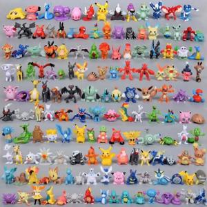24-144pcs 포켓몬 그림 모델 피카추 애니메이션 인형 2-3CM 장식 장식 미니 모델 장난감을 반복하지 마십시오 어린이 크리스마스 선물