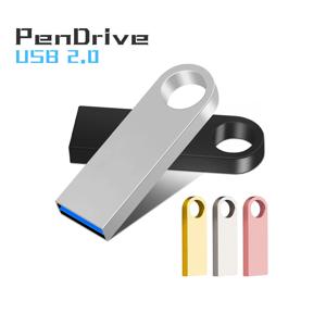 USB 플래시 드라이브 다채로운 금속 128GB 64GB 32GB 펜 드라이브 16GB 8G 4GB 128M Pendrive 무료 키 체인 메모리 스틱 크리 에이 티브 비즈니스