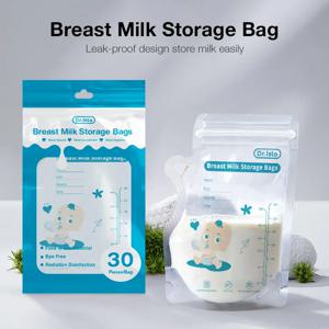 Dr.isla 250ml/30Pcs 모유 보관 가방 일회용 소용량 냉동 우유 보관 가방 BPA 무료