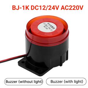 BJ-1K 12 24V 220V 빛 높은 데시벨 소리와 빛 경보 경보 폭발 도난 방지 경적 전자 없이 빛 부저