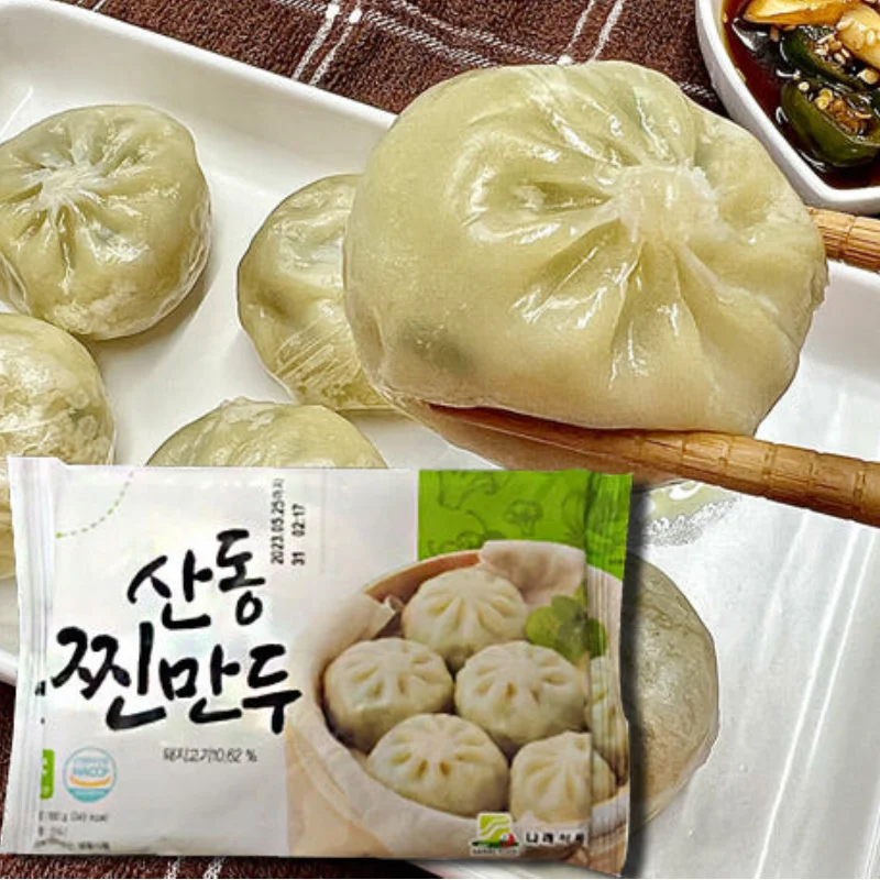 나래 트레이 3분 산동 찐만두 6개입 180g