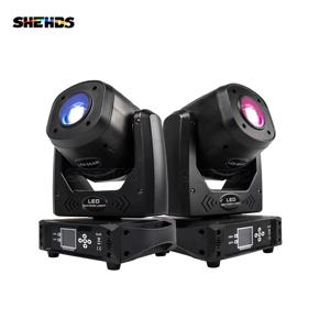 SHEHDS 2PCS 100W LED 이동 헤드 6 패싯 프리즘 DJ 프로젝터 DMX 512 디스코 웨딩 나이트 클럽 청중을위한 화려한 스포트 라이트