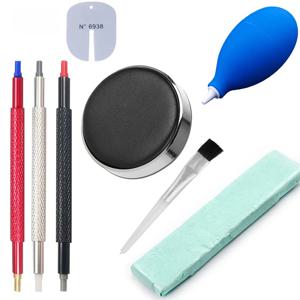 8pcs 시계 먼지 공기 송풍기 펌프 고무 청소 손목 시계 부품 클리너 브러시 도구 청소 양복 시계 수리 도구 케어 키트