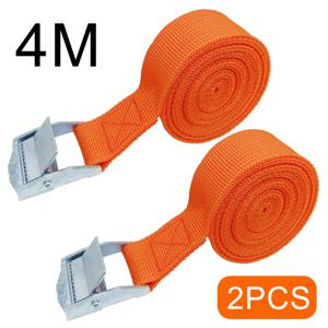 2pcs 4M 아연 합금 압력 버클 팔레트화물 스트랩 수하물 고정 자동차 고정 강화제 텐셔너 스트랩 래칫 타이 다운 벨트