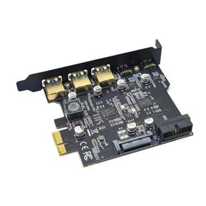 유형 C USB 3.2 Gen1 PCIE 카드 허브 USB 3.0 PCI Express 보드 PCI-E PCI E USB 3 어댑터 승수 USB3 3.1 컨트롤러 라이저 카드