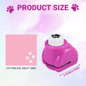 미니 스크랩북 수제 컷 카드 공예 캘리코 인쇄, DIY 종이 셰이퍼 펀치 (발)