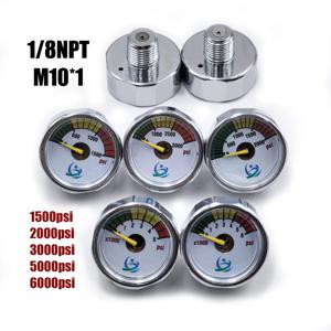 압력 게이지 압력계 25mm 1 인치 고압 핸드 펌프 밸브 액세서리 레귤레이터 다이빙 등산 M10 * 1, 1/8npt