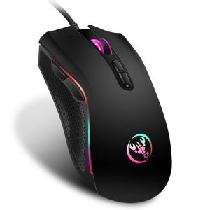 LOL CS 게이머를 위한 7가지 밝은 색상의 LED 백라이트 및 인체공학적 디자인 3200 DPI를 갖춘 고급 광학 전문 게임용 마우스