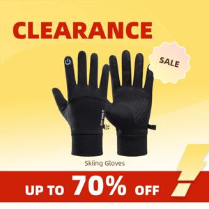 Clearance_Winter 열 터치스크린 장갑 – 사이클링, 러닝, 스키 및 오토바이용 방수, 방풍 플리스_Continuou