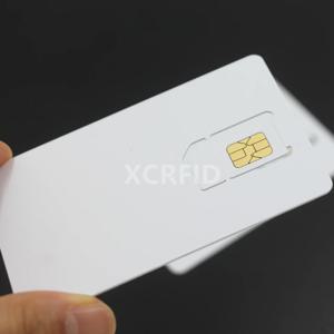 쓰기 가능 프로그래밍 가능한 빈 SIM USIM 카드 4G LTE WCDMA GSM 나노 마이크로 SIM 카드 2FF 3FF 4FF 통신 운영자 용