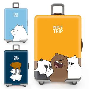 여행용 귀여운 곰 디자인 수하물 커버, 18-32 사이즈 트롤리 케이스, 보호 슈트, 먼지, 여행용 액세서리, 탄성 상자 세트