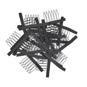 가발 모자를 만들기위한 12 Pcs/24pcs 가발 빗 가발 클립 강철 치아 가발 액세서리 도구 헤어 확장 클립