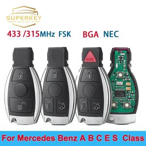 Superkey 3 버튼 스마트 자동차 키 2000 - 2010 2000+ 메르세데스 벤츠 A C E S 클래스 433 315 MHz Fsk Sprinter Viano Vito BGA 칩