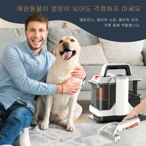 ROBOEVO 핸드 헬드 카펫 클리너 15KPa/450W 휴대용 스팟 클리너 소파 카펫 커튼 카시트 내장 스프레이 및 흡입 청소