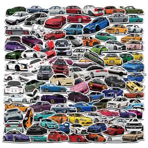 50/100pcs 자전거 헬멧 수하물 스케이트 보드 전화 데 칼 스티커 폭탄 JDM 스타일링 어린이 장난감에 대 한 멋진 스포츠 레이싱 자동차 스티커
