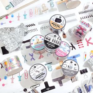 타임 아카이브 시리즈 빈티지 도구 재료 pet 테이프, 크리에이티브 DIY 저널 콜라주 스크랩북 문구, 30mm * 200cm