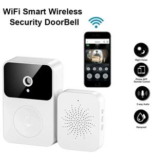 지능형 Wifi 초인종 야외 고화질 카메라 도난 방지 도어 벨 나이트 비전 홈 모니터 도어 폰 음성