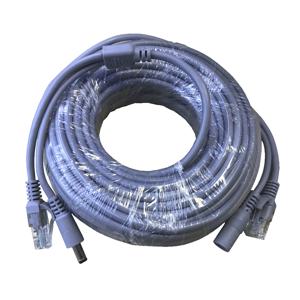 5M/10M/15M/20M/30M 이더넷 CCTV 케이블 RJ45 + DC 전원 커넥터 RJ45 케이블 Cat5 네트워크 LAN 코드 IP 카메라 NVR 시스템