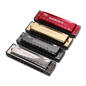 하모니카 C의 키 10 홀 Diatonic Harmonica C 초급 학생용 케이스 포함 어린이 선물 케이스 포함
