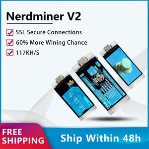 Nerd Miner v2 ESP32 암호화 솔로 복권, Heltec 비전 마스터 T190 Win BTC, 저전력 소비, WiFi 연결, 117KH/s, 신제품