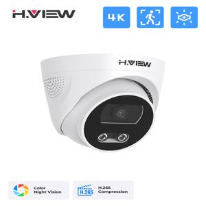 H.View 8Mp Poe Ip 카메라 Ai 얼굴 탐지 Nvr 시스템에 대 한 4K Cctv 보안 카메라 야외 돔 오디오 비디오 감시 레코더 xmeye app