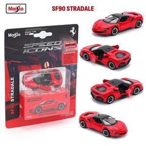 Maisto1: 64 페라리 SF90 SP1 람보르기니 포르쉐 911 GT2 RS 자동차 합금 다이 캐스팅 모델 선물 장난감 자동차 바닥 합금 제조