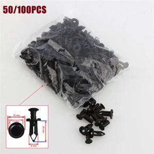 50/100pcs 폴라리스 스포츠맨 레인저스 RZR 550 850 XP 용 8mm ABS 플라스틱 펜더 클립 바디 리벳 홀 클립 볼트 7661855   ATV 부품