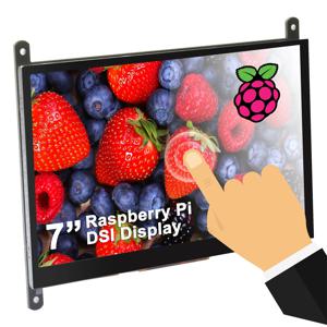 OSOYOO 7 인치 RPi5 DSI 터치 스크린 LCD 디스플레이 라스베리 파이 5 4 3 3B + 2 용 휴대용 용량 성 터치 스크린 모니터 800x480