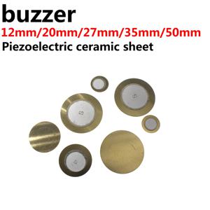 20pcs 피에조 요소 버저 사운 더 센서 트리거 드럼 디스크 구리 피에조 스피커 12MM 20MM 27MM 35MM 50MM 압전