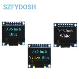 0.96 인치 IIC SPI 직렬 7핀 흰색/파란색/노란색 파란색/노란색 OLED 디스플레이 모듈 SSD1306 12864 Arduino용 LCD 스크린 보드
