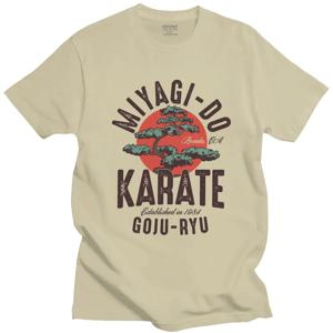 Vintage Miyagi Do Inspired Karate Kid T 셔츠 남성 코튼 코브라 카이 Tshirt 일본 쿵푸 티셔츠 반소매 티셔츠 65731