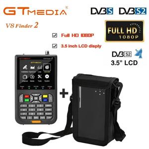 GTMEDIA 위성 파인더 계량기, V8 파인더 2 + 가방, DVB-S S2 S2X, 1080P, 3.5 인치 고화질 TFT LCD 화면, H.264 vs WS-6933