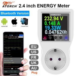 AC85-265V 16A Tuya WIFI 스마트 소켓 디지털 전력계 전기 소비 전력 Kwh 스위치 전력 에너지 미터