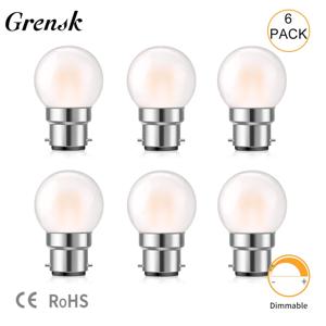 빈티지 G40F Led 필라멘트 전구 B22 총검 기본 글로브 볼 램프 1.5W 젖빛 유리 2700K 따뜻한 흰색 펜던트 골동품 밀키 전구