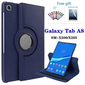 삼성 갤럭시 탭 A8 2021 태블릿 커버 삼성 탭 A8 10.5 SM-X200/SM-X205 360 회전 가죽 커버