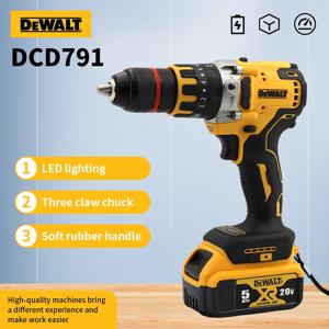 DEWALT DCD887전기 드릴 도구 충격 드라이버 20V 리튬 이온 코드 없는 드릴 전기 스크루 드라이버 무브러시 모터 전원 도구