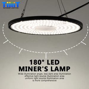 높은 베이 빛 UFO LED 220V 100W 150W 200W 비즈니스 경기장 창고 차고 빛 슈퍼 밝은 산업 조명 광산 램프