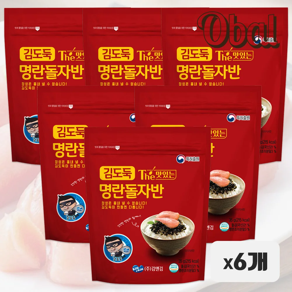 오발 명란돌자반35g *6개