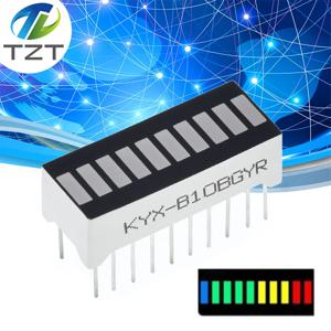 LED 디스플레이 모듈 10 세그먼트 막대 그래프 조명 디스플레이 모듈 막대 그래프 매우 밝은 빨간색 노란색 녹색 파란색 색상 멀티 컬러