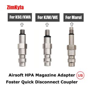 HPA 탄창 탭 밸브 어댑터 수 미국 포스터 퀵 분리 커플러 프로브, KJW/WE, 마루이, KSC/KWA 탄창 연결