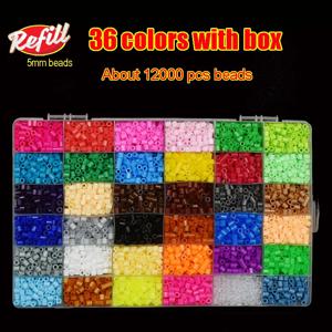 Perler 비즈 키트 5mm/2.6mm 하마 비즈 Pegboard 및 철 3D 퍼즐로 전체 세트 DIY 장난감 키즈 크리 에이 티브 수제 공예 장난감 선물