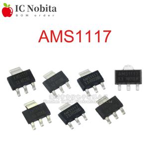 20PCS AMS1117 1.2V 1.5V 1.8V 2.5V 3.3V 5V ADJ LM1117 1117 선형 전압 조정기 SOT223 IC New