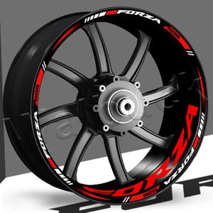 오토바이 휠 스티커 반사 14″15″17″ 림 스쿠터 스트라이프 데칼 액세서리 FORZA 125 250 300 350 750 MF13