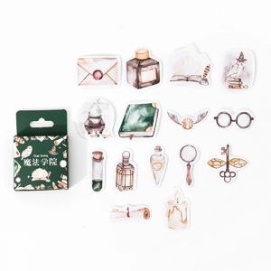 45pcs/박스형 스티커 매직 아카데미 시리즈 스티커 DIY 장식 씰링 스티커