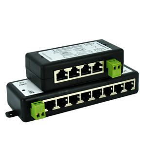 POE 인젝터 4 포트 8 포트 CCTV 네트워크 용 POE 분배기 이더넷을 통한 POE 카메라 전원 IEEE802.3af 핫 세일