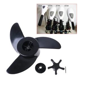 전기 보트 모델용 나일론 소품 샤프트, 3 날 프로펠러, 선외 모터 부품, Haibo ET34 ET44 ET54 용 DIY 액세서리